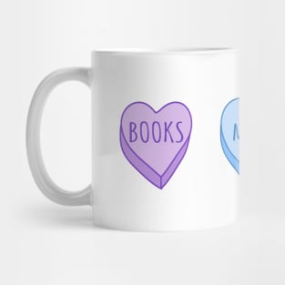 I love Books, Music & Naps Mug